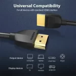 Vention AAIBI (4k) HDMI 2.0 Male to Male 3 Meter, Black Cable - Image 4