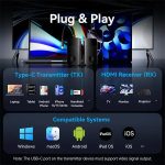 VENTION ADOBB Wireless USB-C to HDMI Transmitter and Receiver - Black #CQUBG - Image 3