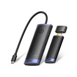 Vention TPVBB USB Type-C Male to Tri USB 3.0, HDMI, USB 3.2 Gen 1 Type-C & USB Type-C (PD) Female Black Converter With HDMI Receiver #TPVBB