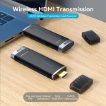Vention ADCB0 HDMI Male to Male Black Wireless Transmitter and Receiver (1xTransmitter,1xReceiver) # ADCB0