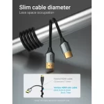 VENTION ALEHF Ultra Thin HDMI Male to Male HD Cable 1M Gray Aluminum Alloy Type - Image 5