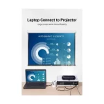 Vention ABIBF HDMI 1.4 Male to VGA Male 1 Meter Black Cable with Audio Output & USB Power - Image 5