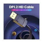 Vention HACBG DisplayPort Male to Male, 1.5 Meter, Black Cable - Image 2