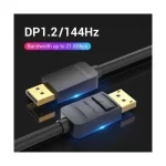 Vention HACBG DisplayPort Male to Male, 1.5 Meter, Black Cable - Image 3