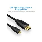 VENTION VAA-D03-B150 Micro HDMI 1.5M Black Cable - Image 3