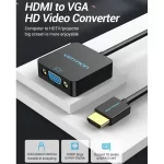 Vention ACPBB HDMI Male to VGA Female 0.15 Meter Black Converter - Image 2