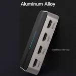 Vention AFFH0 HDMI Female to Female Grey Switcher (3 in 1 out) - Image 3