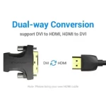 Vention AILB0 DVI Male to HDMI Female Black Converter - Image 2