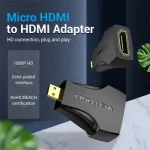 VENTION AITB0 Micro HDMI Male to HDMI Female - Black Adapter - Image 5