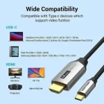Vention CRBBH USB Type-C Male to HDMI Male 2 Meter Braided Cable (4K) - Image 4