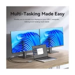 Vention ACZHB USB Type-C Male to Dual HDMI Female Gray MST Converter - Image 4