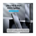 VENTION AKQB0-UK 4K 1x8 HDMI Splitter Black Aluminum Alloy Type UK Standard - Image 2