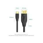 Vention CGYBG USB Type-C Male to DP Male 1.5 Meter Black Cable - Image 2