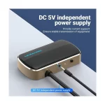 Vention DBABF VGA Male to Dual VGA Female, 1 Meter, Black & Gold Converter - Image 3