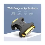 Vention DDDB0 VGA Male to DVI Female Black Converter - Image 3