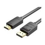VENTION HAGBG 4K DisplayPort to HDMI Cable 1.5M Black