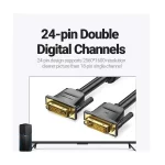VENTION EAABG DVI(24+1) Male to Male 1.5 Meter, Black Cable - Image 3