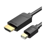 Vention HABBG Mini DisplayPort Male to HDMI Male, 1.5 Meter, Black Cable