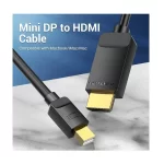 Vention HABBG Mini DisplayPort Male to HDMI Male, 1.5 Meter, Black Cable - Image 2