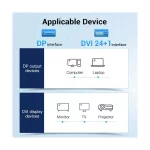 Vention HAFBF DisplayPort Male to DVI Male 1 Meter Cable - Image 4