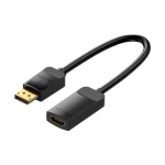 Vention HBZBB DisplayPort Male to HDMI Female 0.15 Meter Black Converter