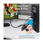 Vention HBZBB DisplayPort Male to HDMI Female 0.15 Meter Black Converter - Image 4