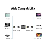 Vention AIRB0 HDMI Female to Female Black Converter - Image 6