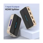 Vention ACCG0 HDMI Female to Female Black Splitter (1 in 4 out) - Image 4