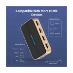 Vention ACCG0 HDMI Female to Female Black Splitter (1 in 4 out) - Image 6