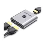 Vention AFUH0 Dual HDMI Female to Dual Female Silver Bi-Direction Switcher ( 1 in 2 Out or 2 in 1 Out )