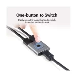 Vention AFUH0 Dual HDMI Female to Dual Female Silver Bi-Direction Switcher ( 1 in 2 Out or 2 in 1 Out ) - Image 2