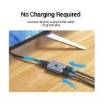 Vention AFUH0 Dual HDMI Female to Dual Female Silver Bi-Direction Switcher ( 1 in 2 Out or 2 in 1 Out ) - Image 3