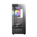 Antec VCX300 ARGB Mid Tower ATX Black Gaming Desktop Case - Image 3