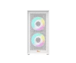 PC Power White Flow Mesh X2 M-ATX Gaming Casing - Image 2