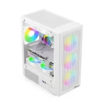 PC Power Air X Mesh WH mATX Mid Tower Gaming Casing - Image 2